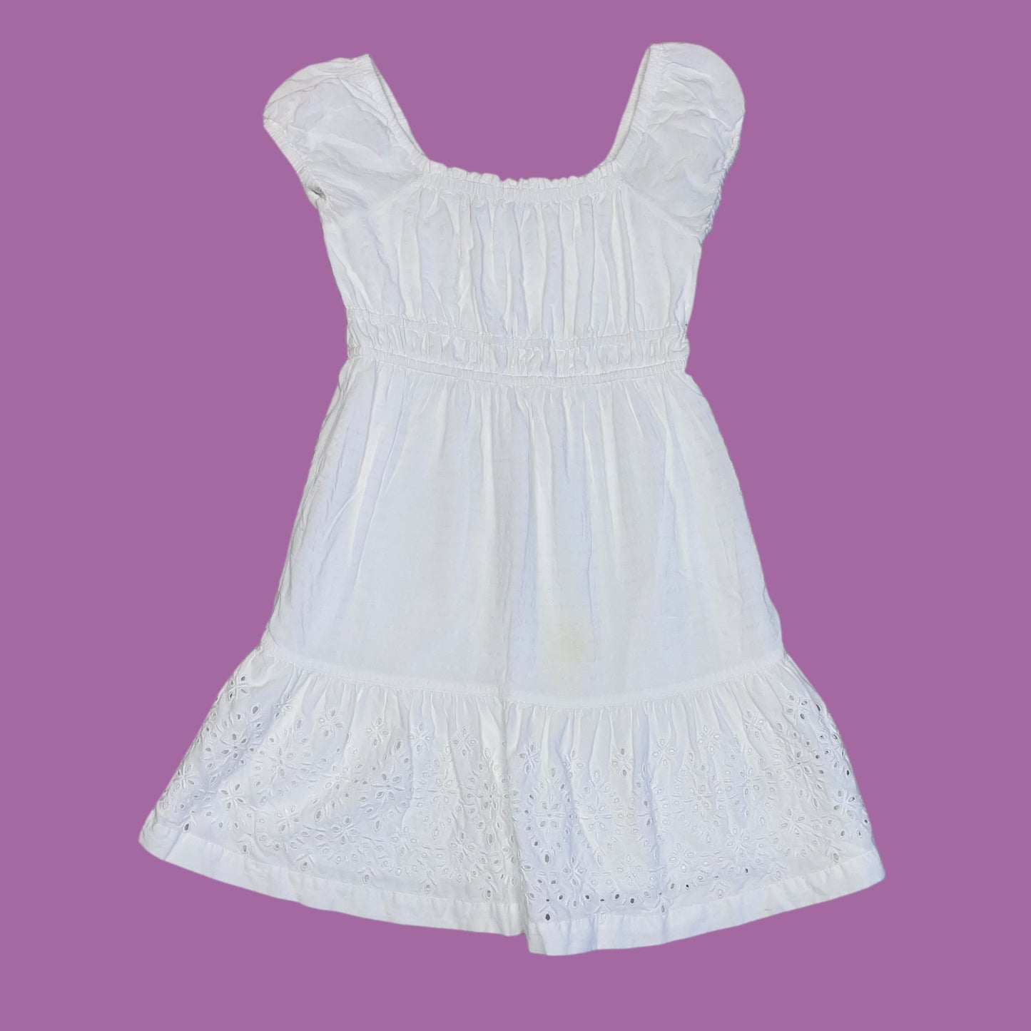 #1 Eyelet Lace Babydoll Dress Size 8