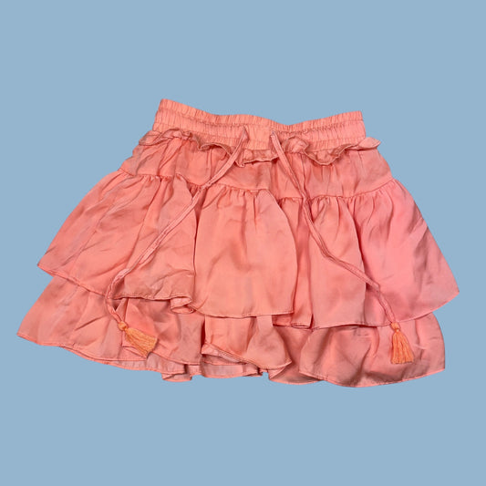 #1 Orange ruffle skort skirt juniors small REDUCED
