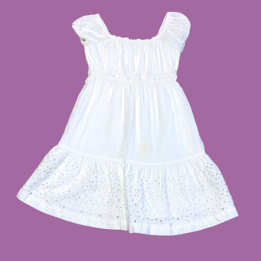 #1 Eyelet Lace Babydoll Dress Size 8