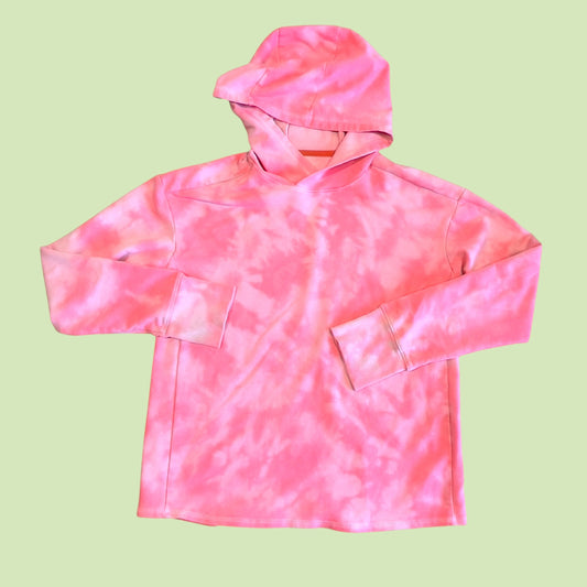 #1 Pink tie dye hoodie large 10-12 REDUCED
