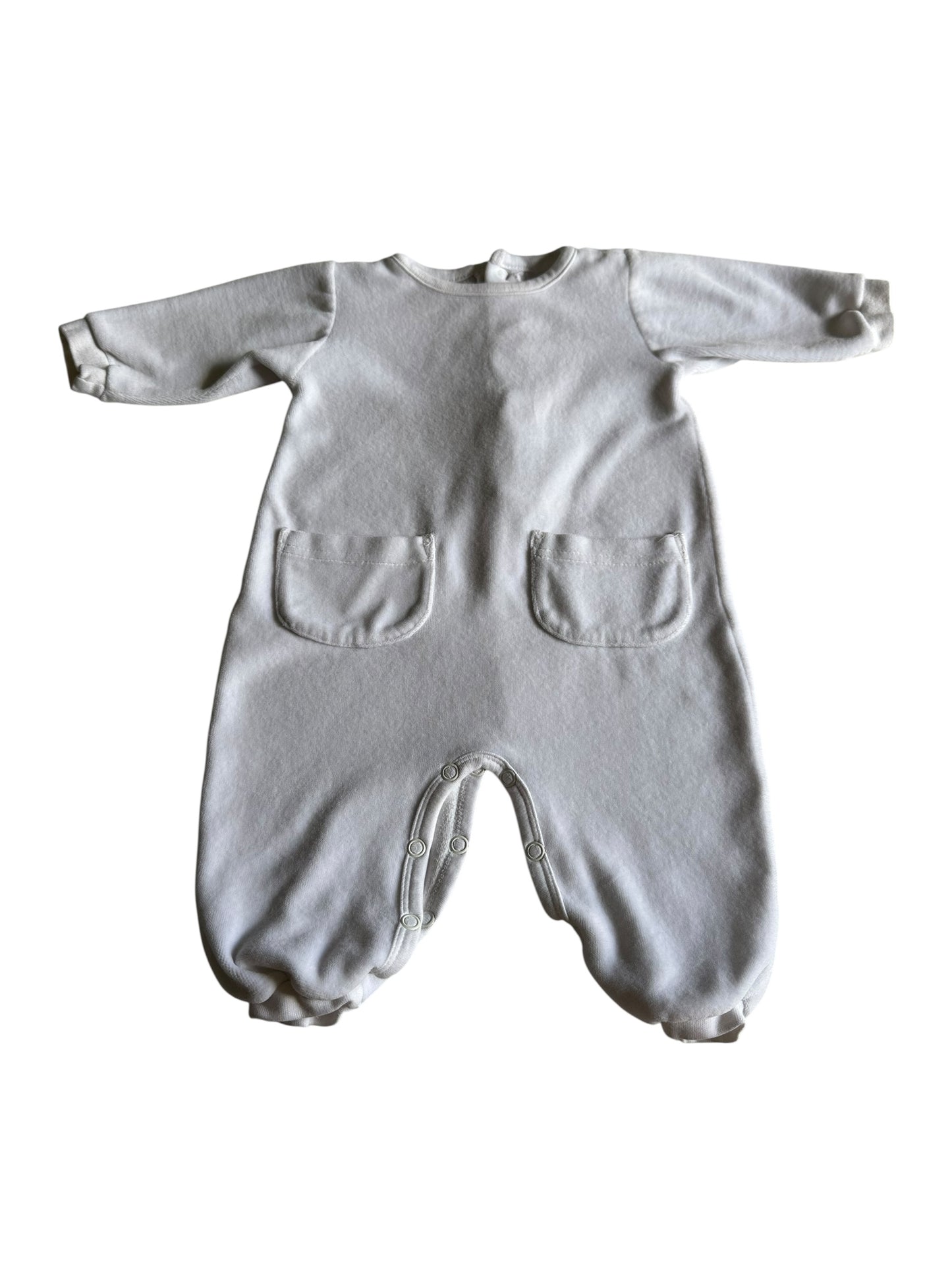 #93 Gap White Romper Gender Neutral NB
