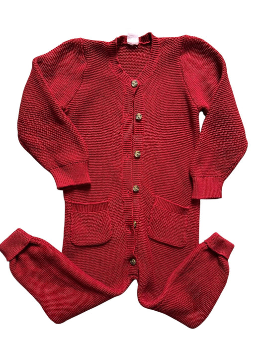 #93 H&M Red Jumpsuit Gender Neutral 2T