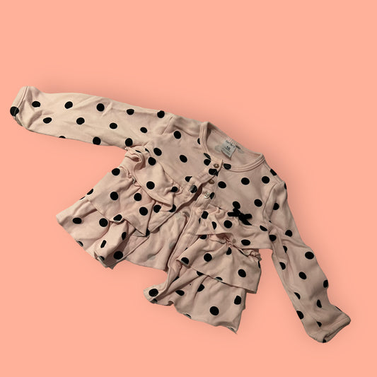 Baby Girl - 18 Months - Pink Dotted Sweater