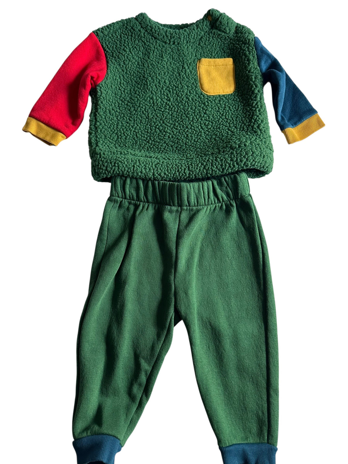 #146 Old Navy Colorblock fleece 6-12m