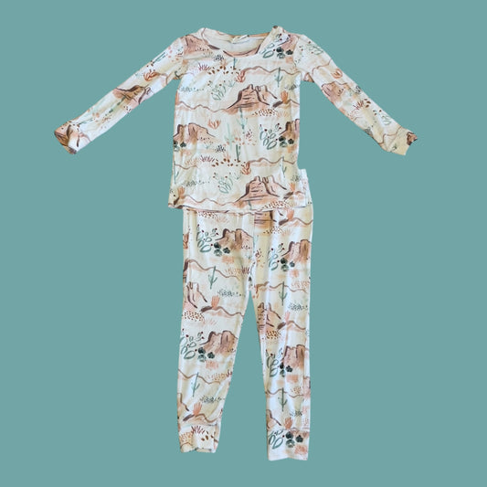 #1 Desert bamboo pajamas 3T REDUCED