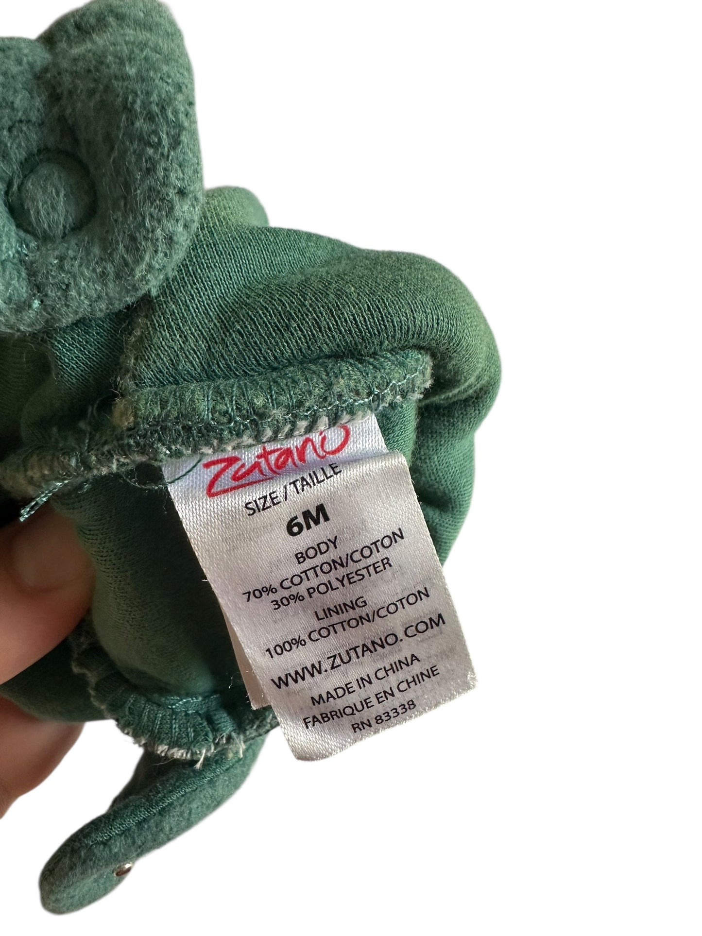 #93 Zutano Booties Set Green & Red Gender Neutral 6M
