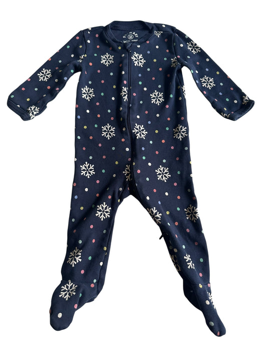 #93 Primary Winter Snowflake Footie Pajamas Gender Neutral 3-6M