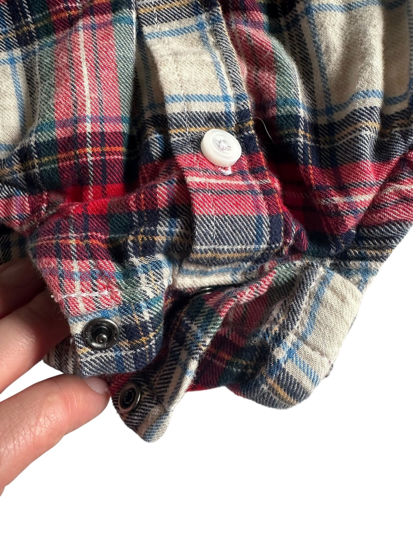 #93 Gap Plaid Flannel Boys 3-6M