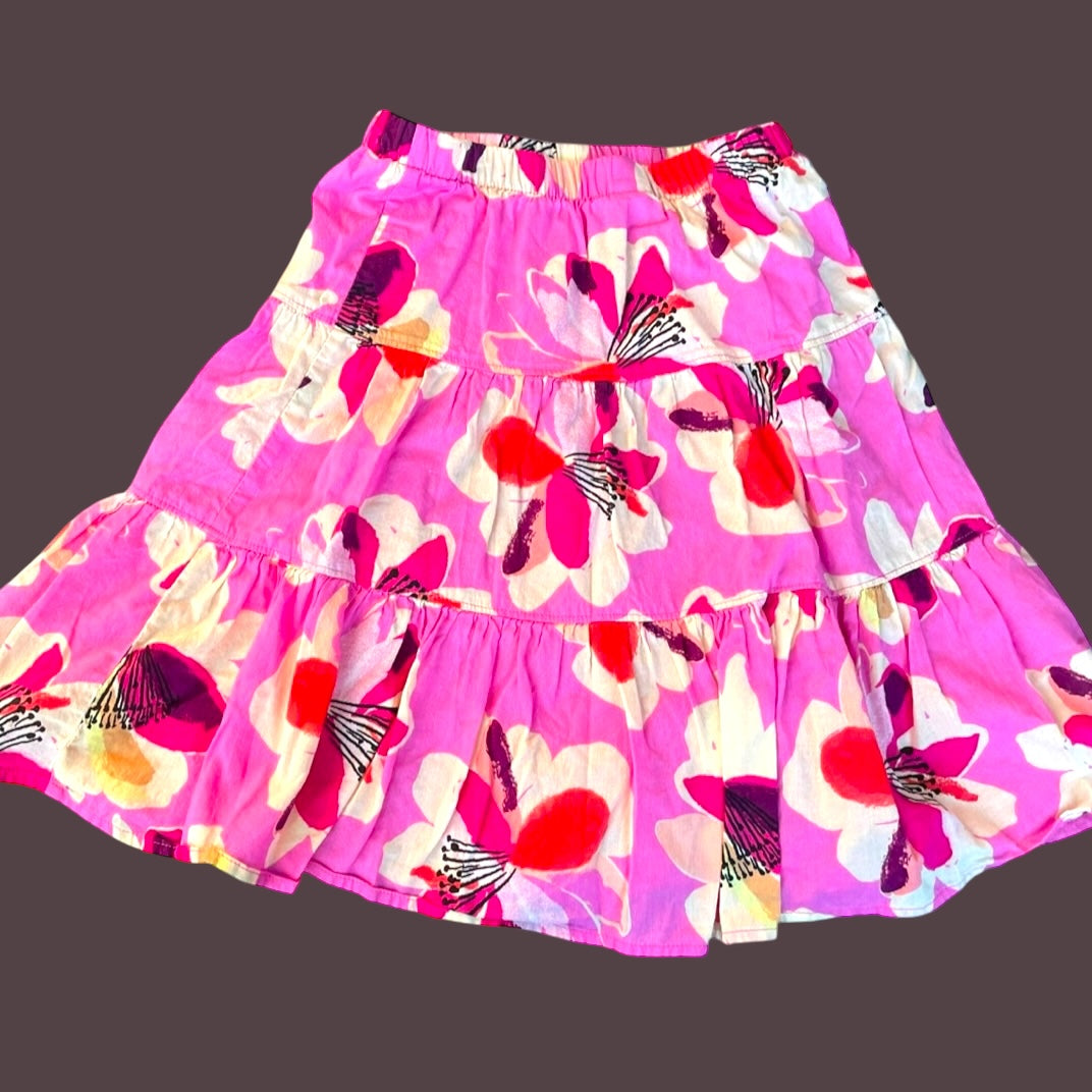 #1 Tea Floral Twirl Skirt Girls 7 REDUCED