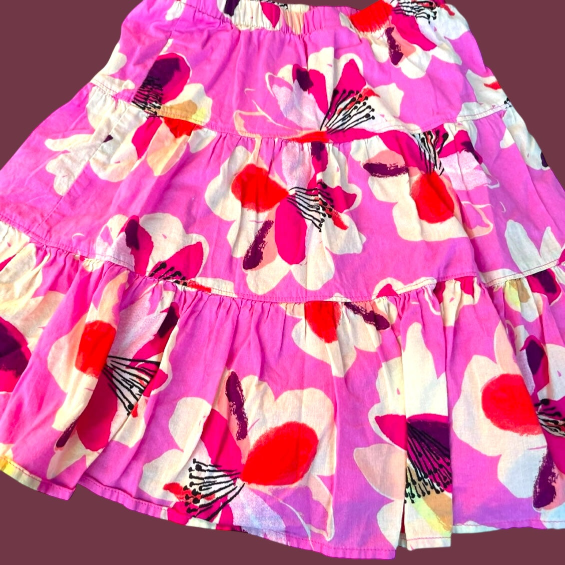 #1 Tea Floral Twirl Skirt Girls 7 REDUCED