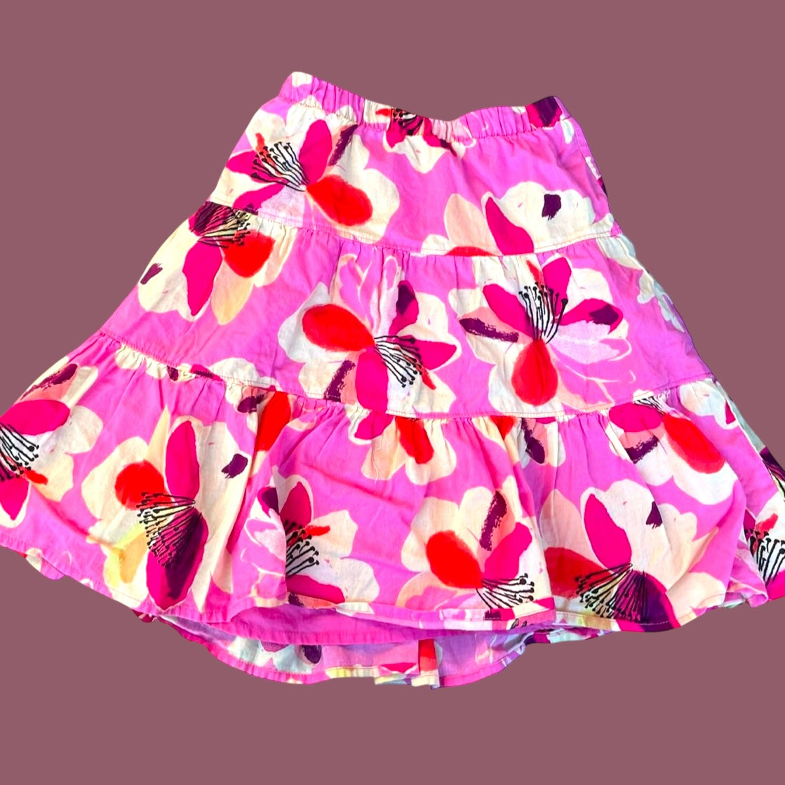 #1 Tea Floral Twirl Skirt Girls 7 REDUCED
