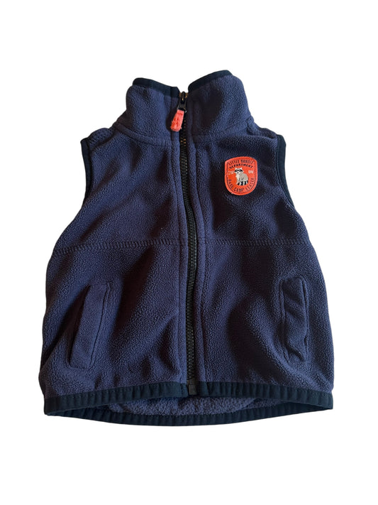 #93 Carter's Navy Fleece Vest Boys 3M