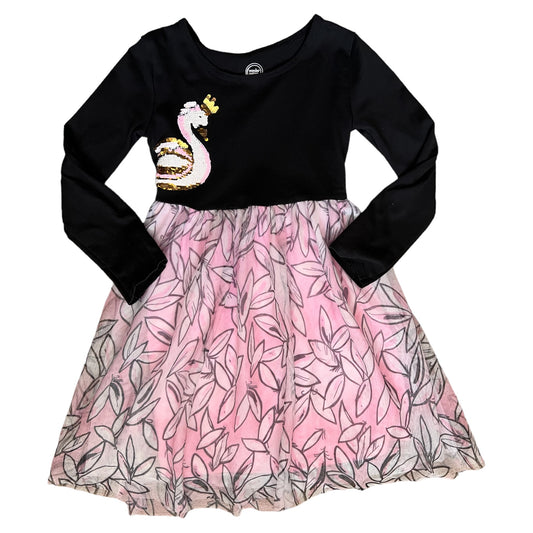 Wonder Kids Swan Dress Sequins 6-6x