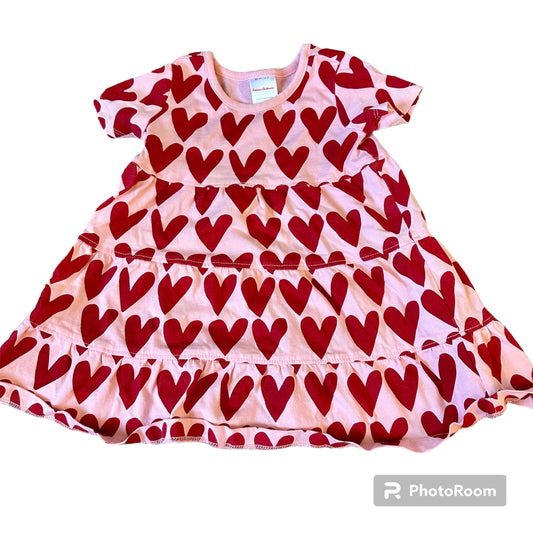 #162 Hanna Andersson Heart Dress Girls 2