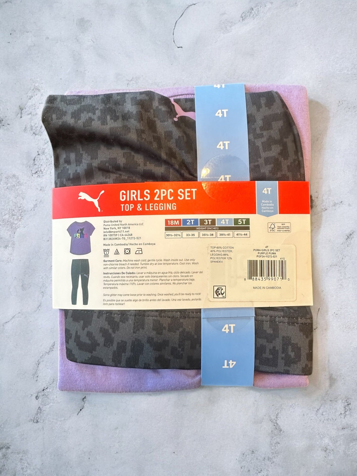 #169 Girl's 4T Puma Outfit- NEW *REDUCED PRICE