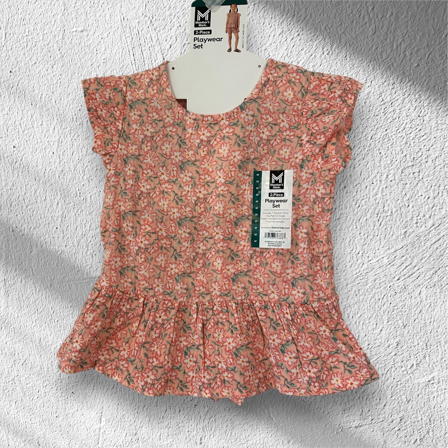 #169 Girl's 5T Member's Mark Outfit- NWT