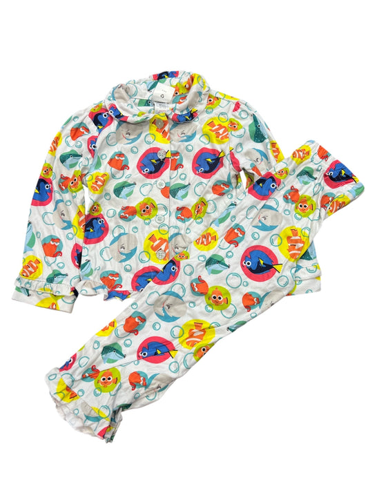 104-  Disney Nemo / Dory Button down PJs sz 4