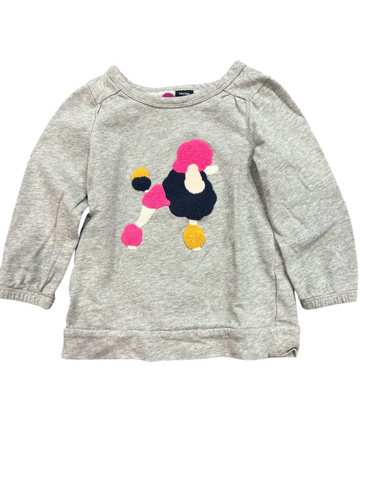 104-  GAP Poodle Sweatshirt girls sz 5