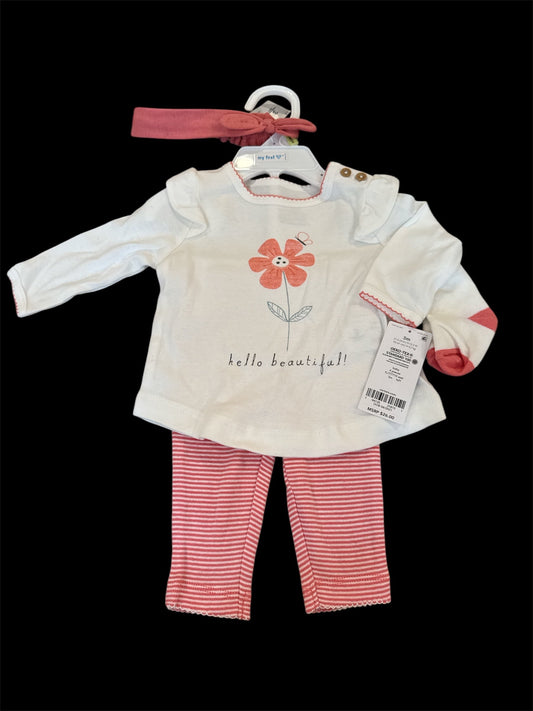 #145 Carters outfit Girls 3 mth NWT