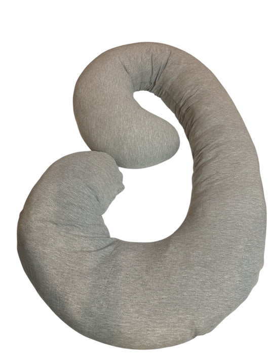 Grey C-Shape Maternity Pregnancy Support Body Pillow
