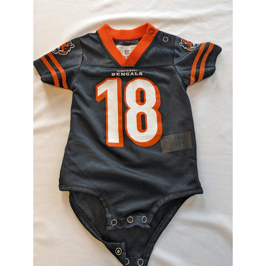 #113 NFL Bengals 3-6 month Gender Neutral Jersey Onsie