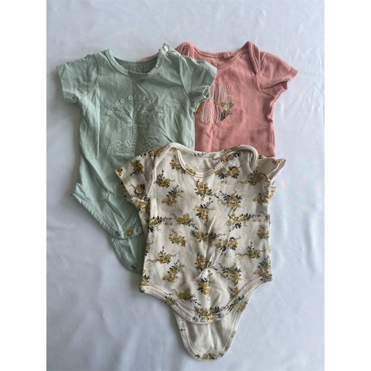 #113 *reduced*  Jessica Simpson Girls 3-6 month Onsie Bundle