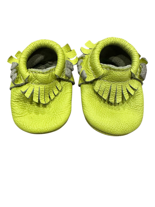 #85 Freshly Picked Neon Moccasins, Infant Gender Neutral Size 1