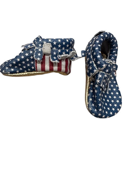 #85 Freshly Picked USA Moccasins, Infant Gen neutral sz 1