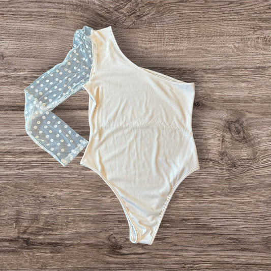 #169 Women's Large White Body Suit *REDUCED PRICE