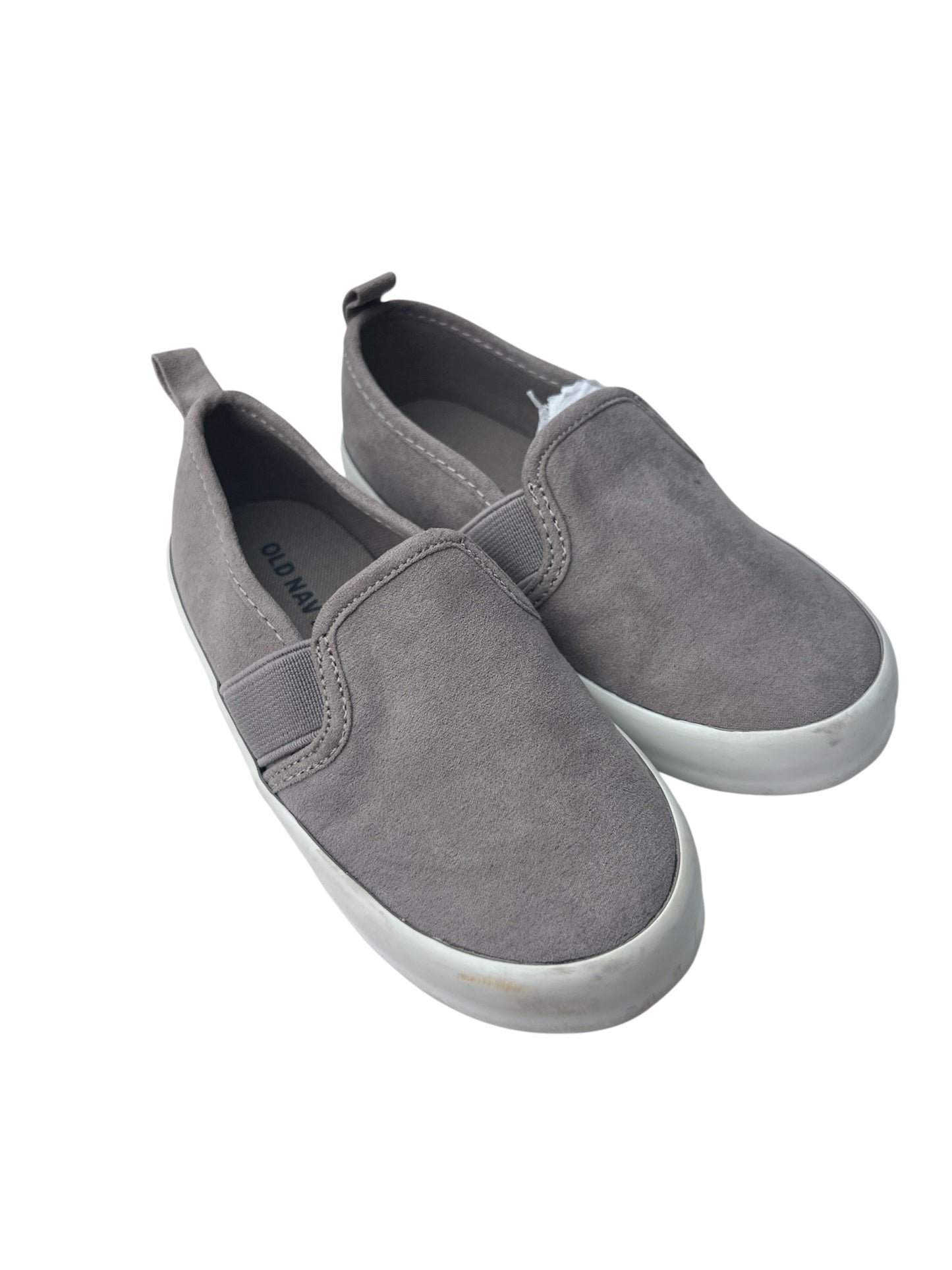 104 - Old Navy brand new never worn grey slide ons sz 7