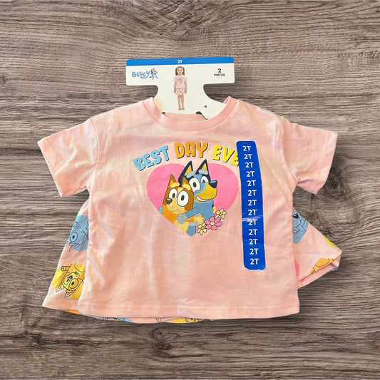 #169 Girl’s 2T Bluey Outfit- NWT