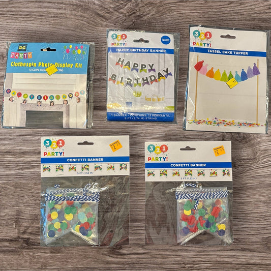 #169 Birthday Decorations- NEW *REDUCED PRICE