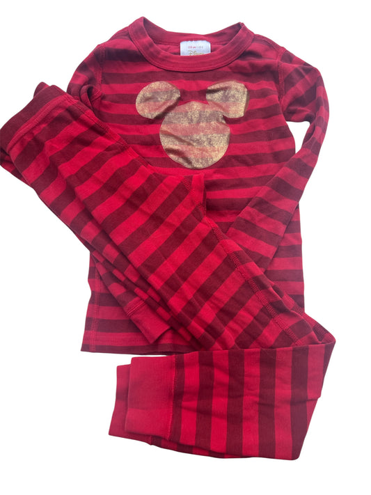104 - Hanna Andersson GOLD Mickey Pjs Sz 5