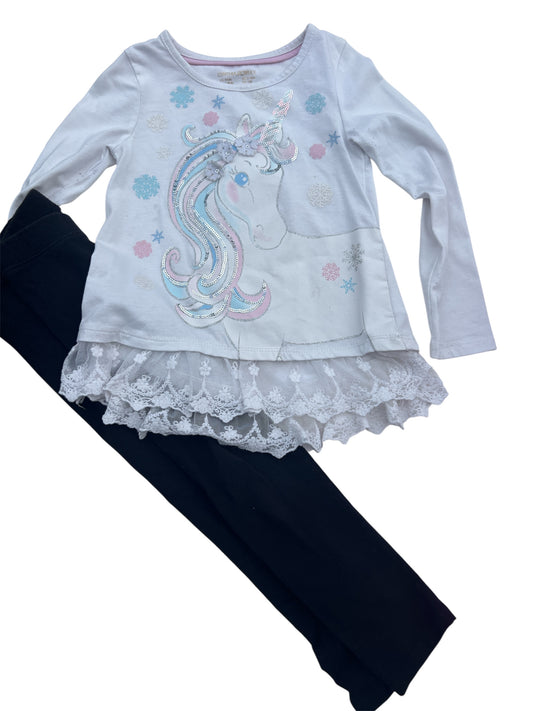 104 - Sz 5 Unicorn outfit g