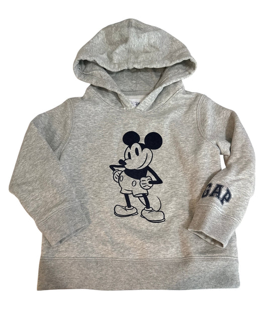 #146 - REDUCED - Gap x Disney 4T Light Gray Mickey Hoodie