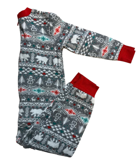 #146 - REDUCED 2T Christmas Polar Bear Footless Zip PJ