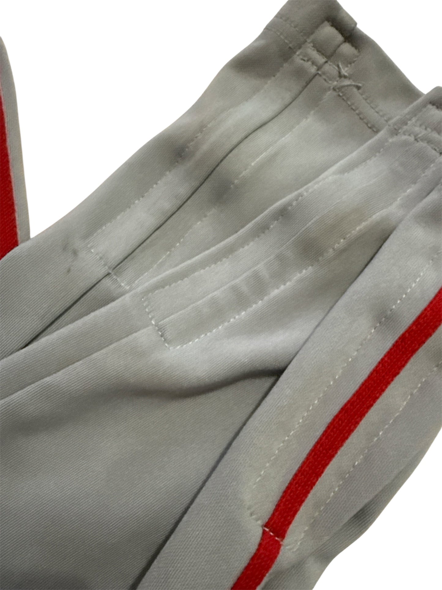 #146 - REDUCED Champro Youth XS Gray Baseball Pants with Red Stripes