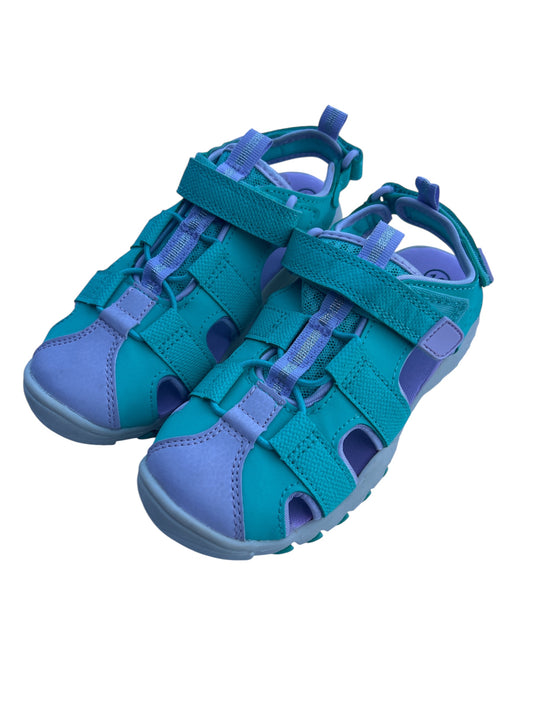 104 - Cat & Jack sz 12 brand new no tags sandals colors teal/ light purple