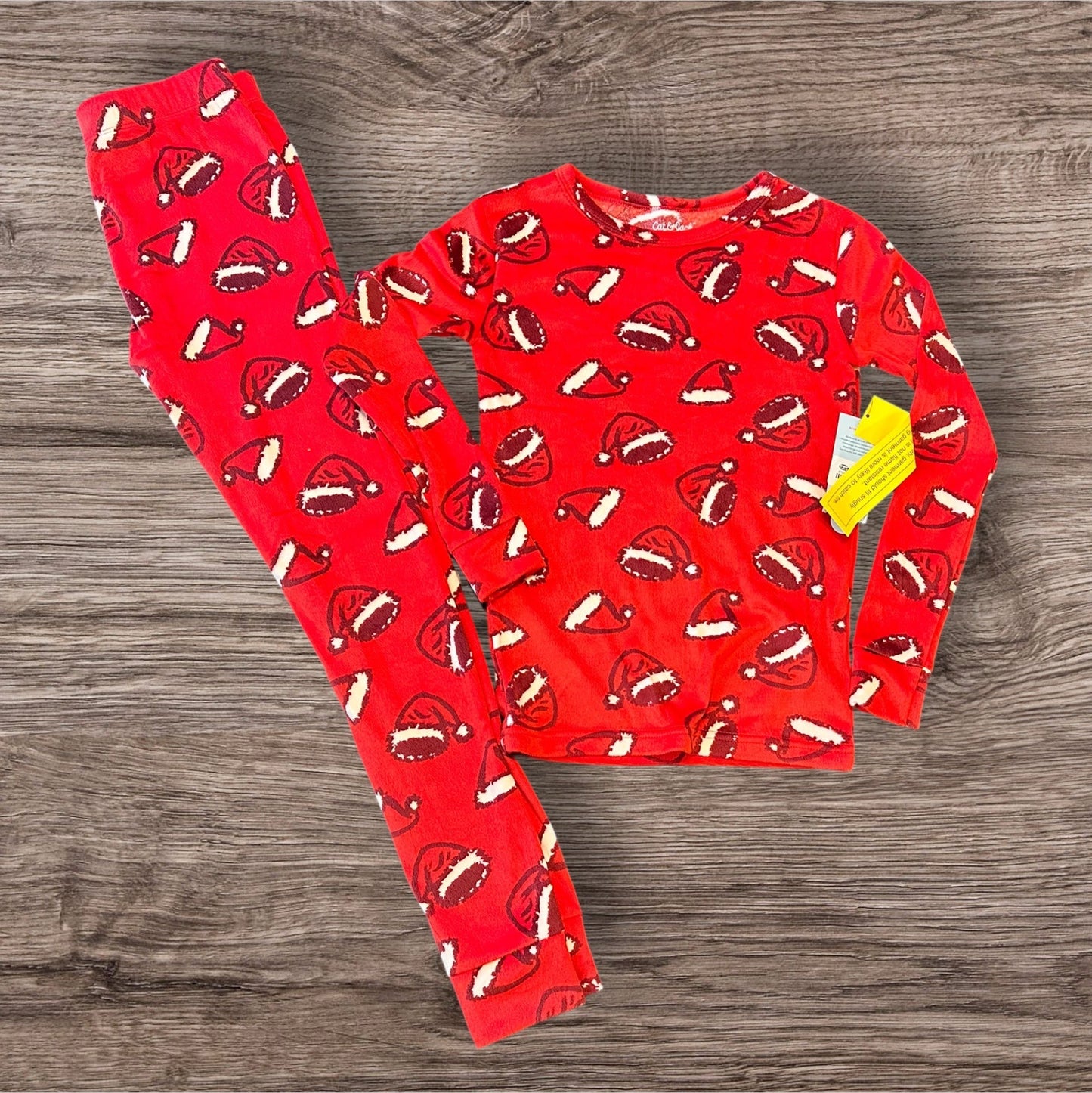 #169 Girl's Size 10 Santa Hat PJs- NWT