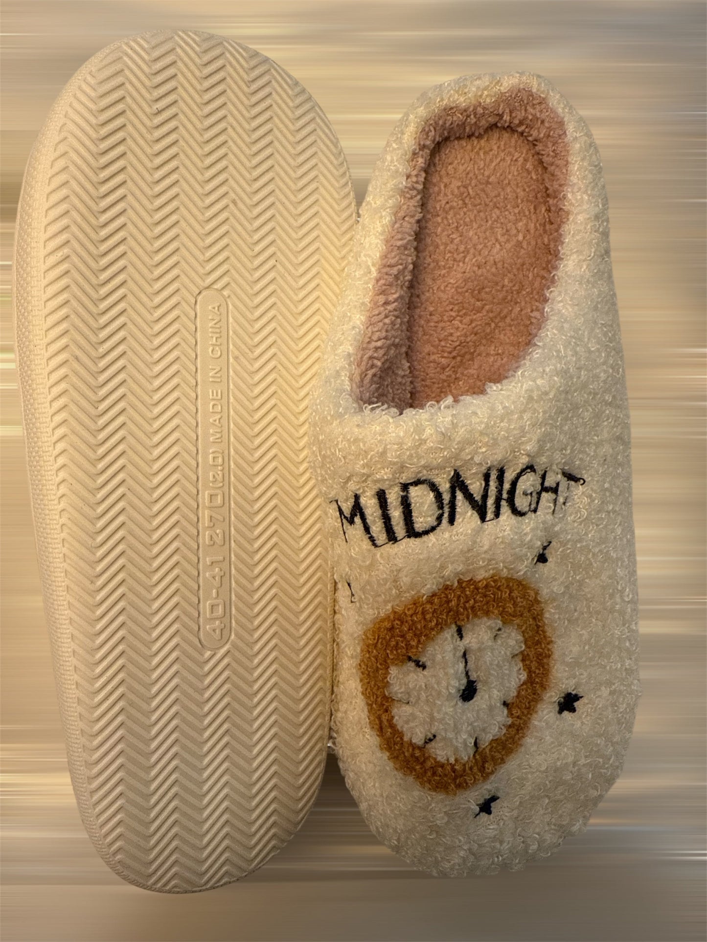 #146 - REDUCED Women’s Slippers (~Size 8) New in Bag “Meet Me at Midnight”