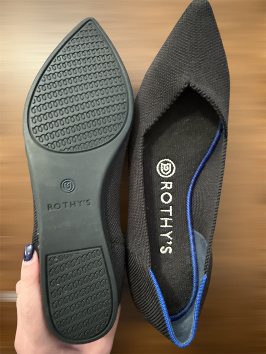 #146 - REDUCED Rothy's Womens W6.5 Black Pointed Toe Flat