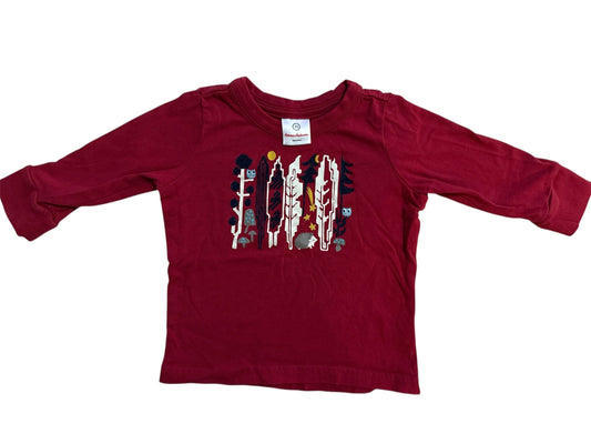 #146 - REDUCED Hanna Andersson 70 cm (6-12m) Maroon Long Sleeve Shirt