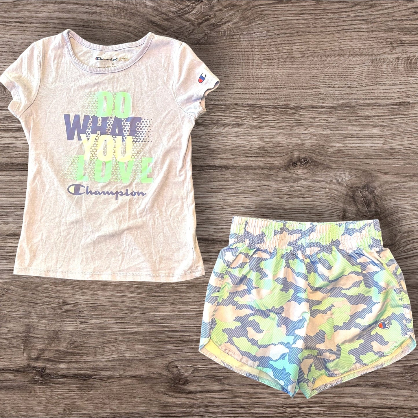 #169 Girl's 5T Champion Outfit