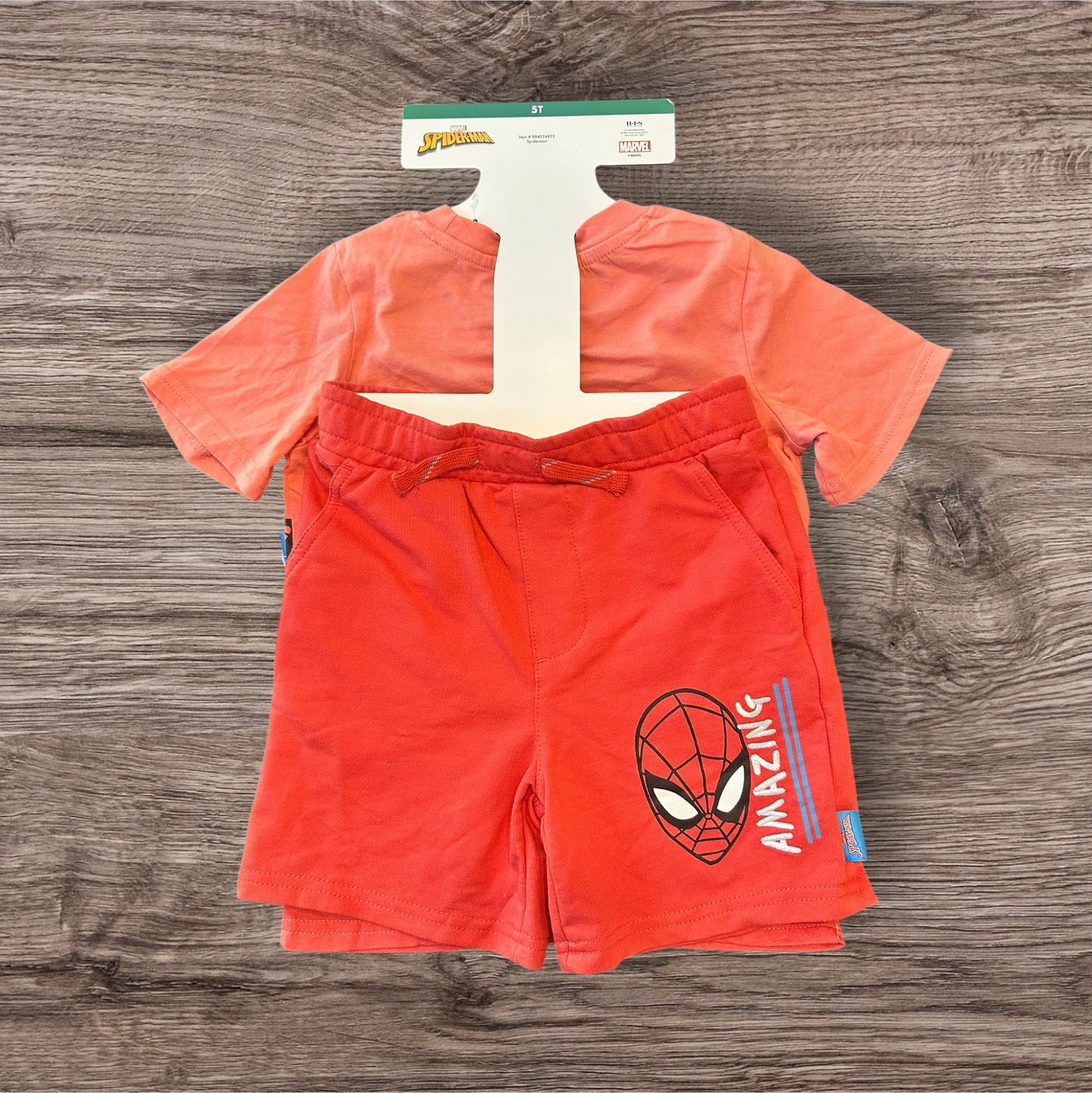 #169 2 Outfits Boy's 5T Spider-Man- NWT *REDUCED PRICE
