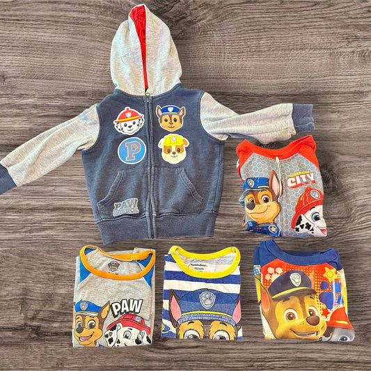 #169 Boy's 4T Paw Patrol Bundle (5 Items)