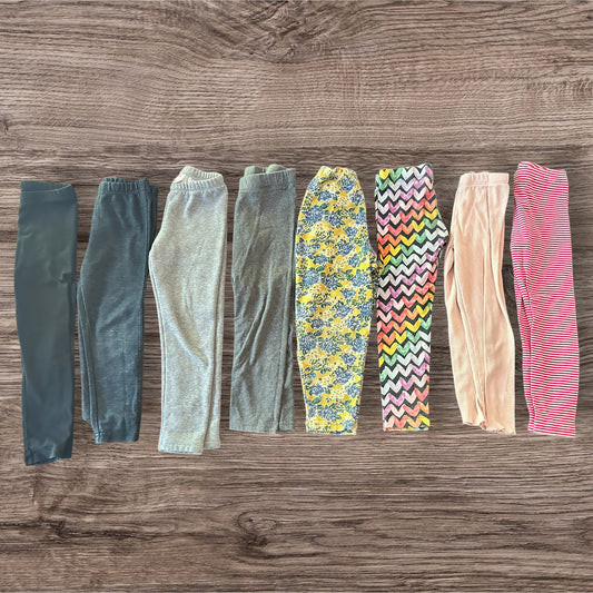 #169 Girl's 4T Legging Bundle (8)