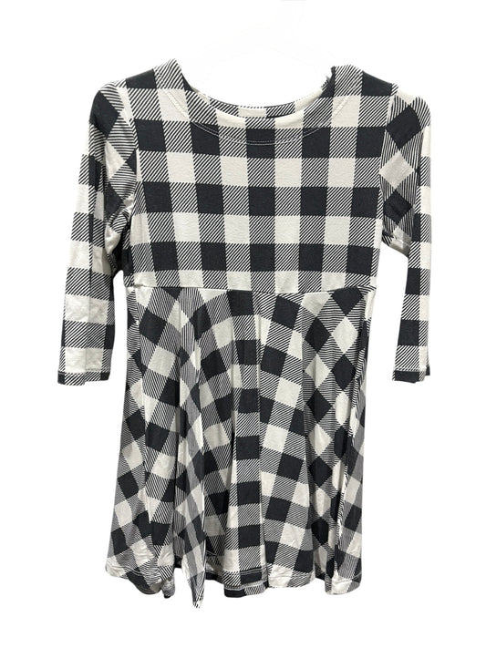 Seller #105 - 2T Girls Sweet Bamboo Buffalo Plaid Twirl Dress GUC