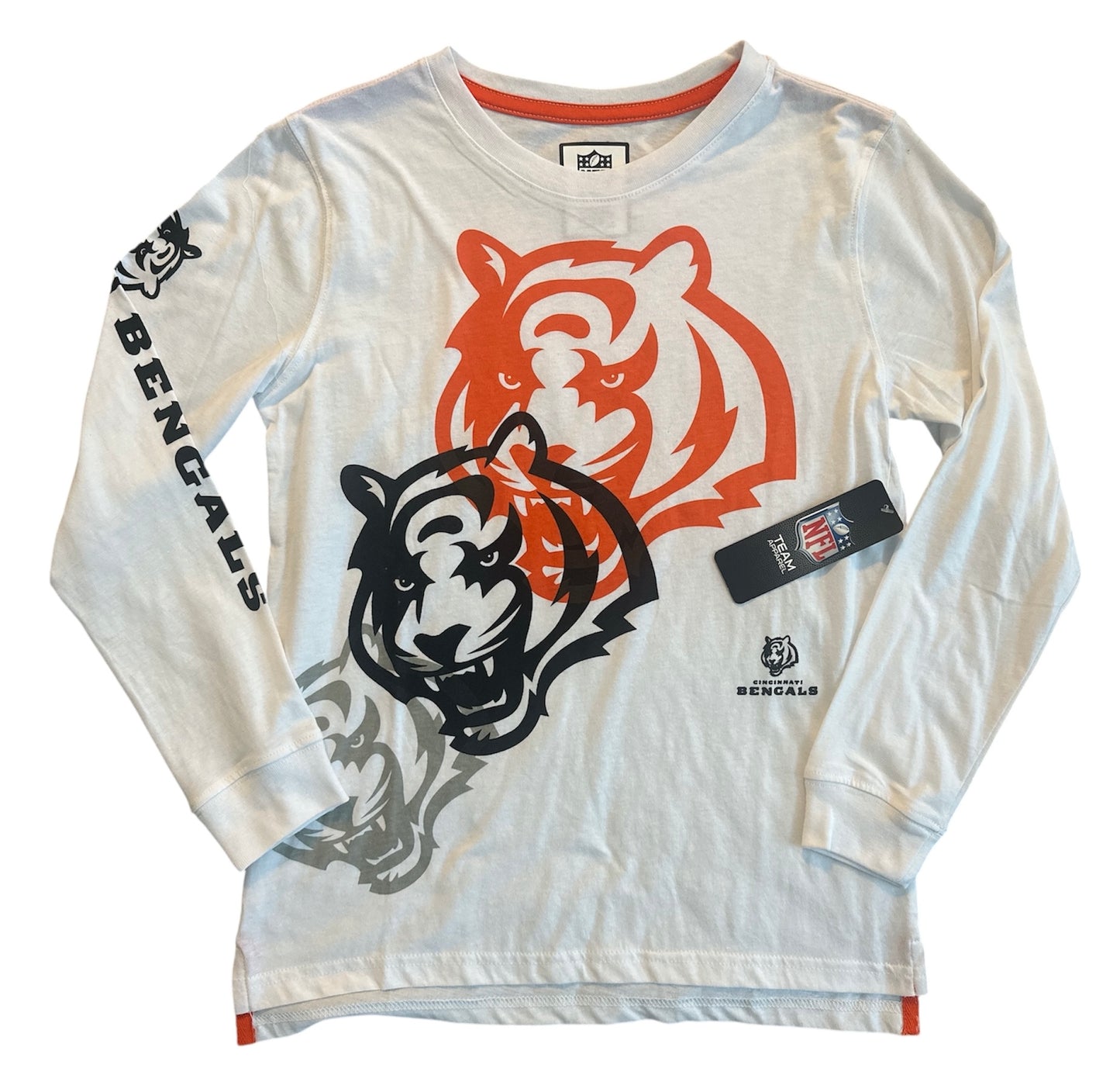 Seller #140 Boys Cincinnati Bengals long sleeve shirt size 14-16 NWT
