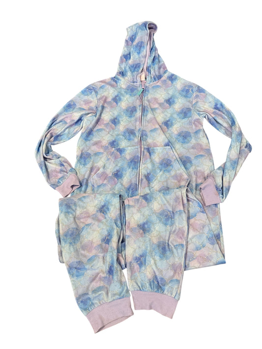 208 girls size 14 onesie pajamas