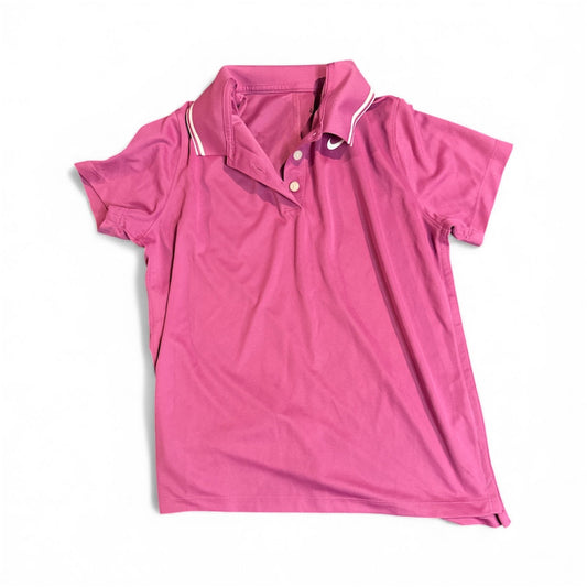#28 REDUCED Womens Nike Dri Fit Pink Polo Size L